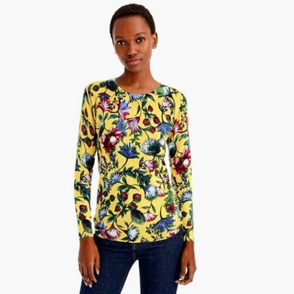 ISO!!! J Crew Tippi sweater in golden floral Crew Scoop Necks